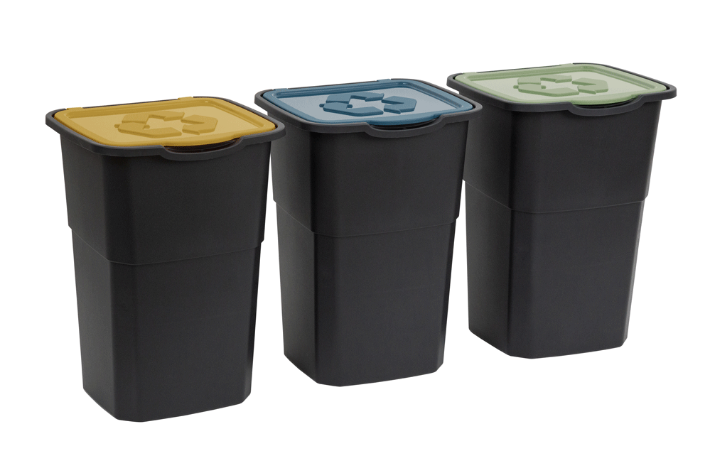 Crna kanta za smeće 3u1 Eco 3x50L