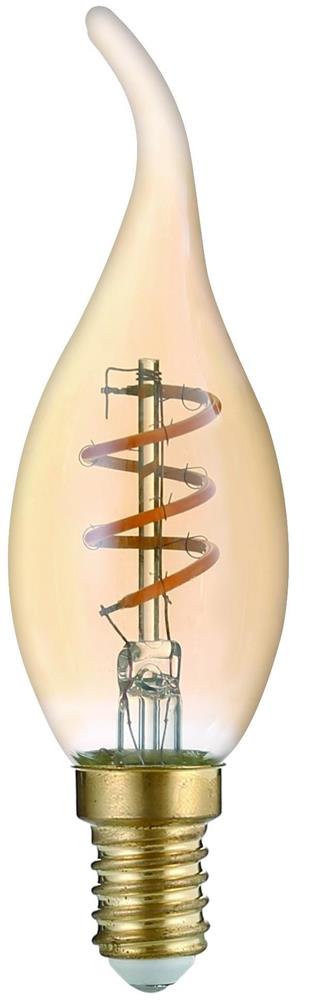 LED Soft Filament Svijeća Plamen 3W E14 2700K