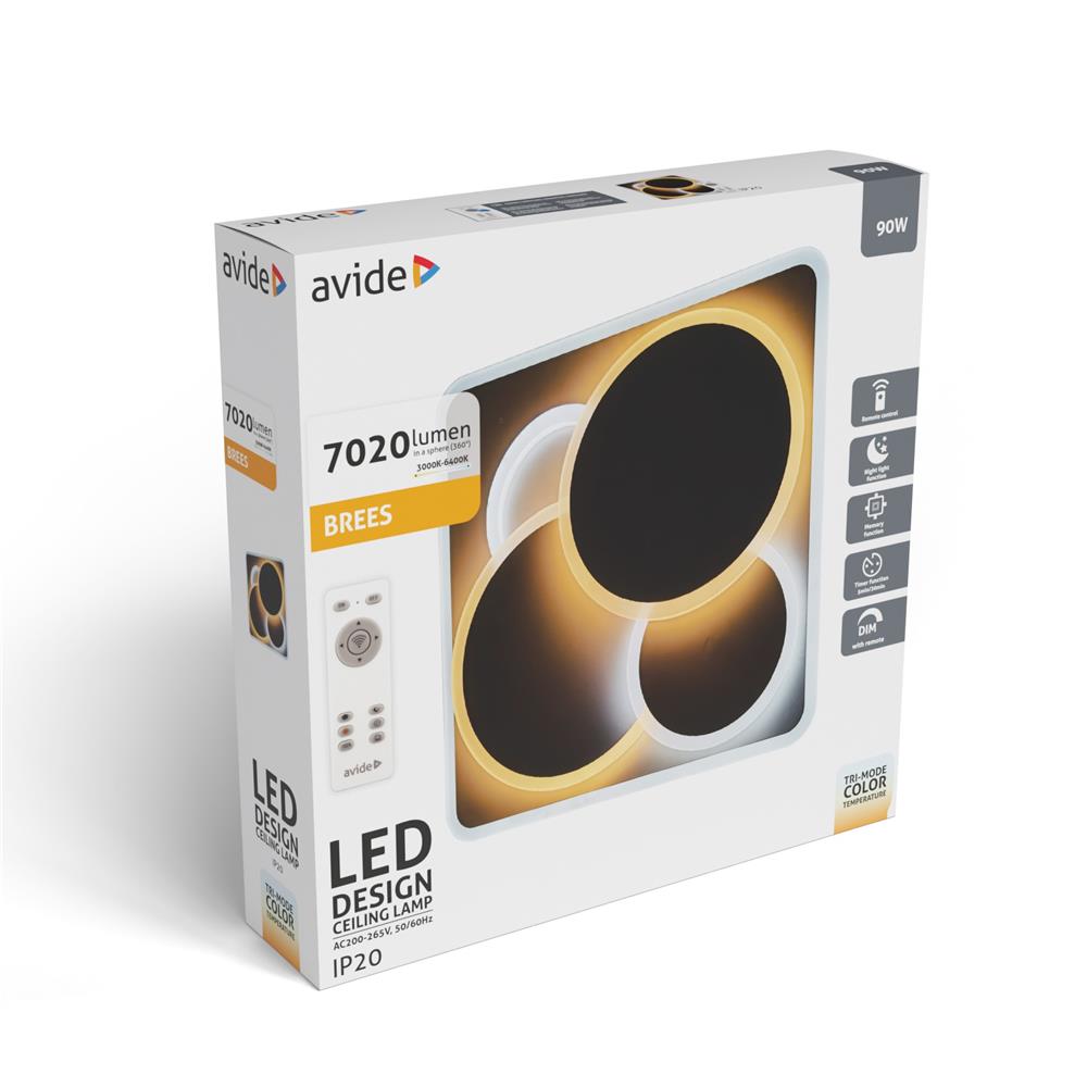 Avide Design Oyster Brees 90W (45+45) s RF daljinskim upravljačem