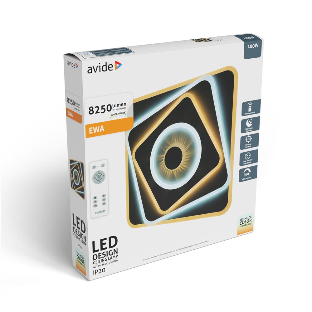 Avide Design Oyster Ewa 100W (50+50) sa RF daljanskim upravljačem